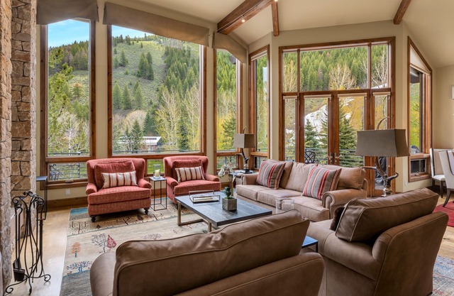 Luxury five-bedroom residence steps from Sun Valley lifts
