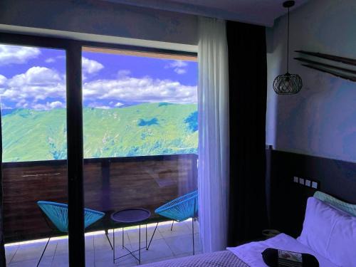 Luxury hotel room with amazing views