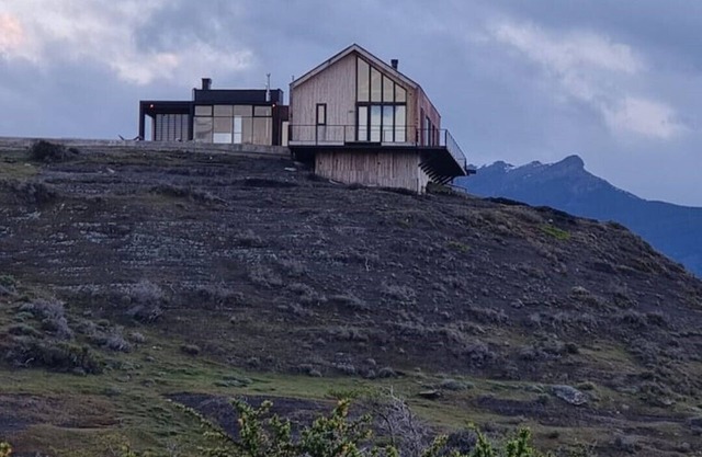 Luxury house in Puerto Fjord, Adventure retreat & marina in Patagonia, Chile.