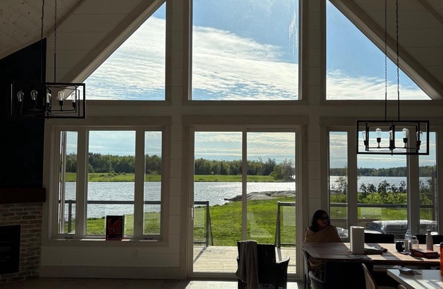 luxury lakeside escape with sunsets, kayaks and fire pit