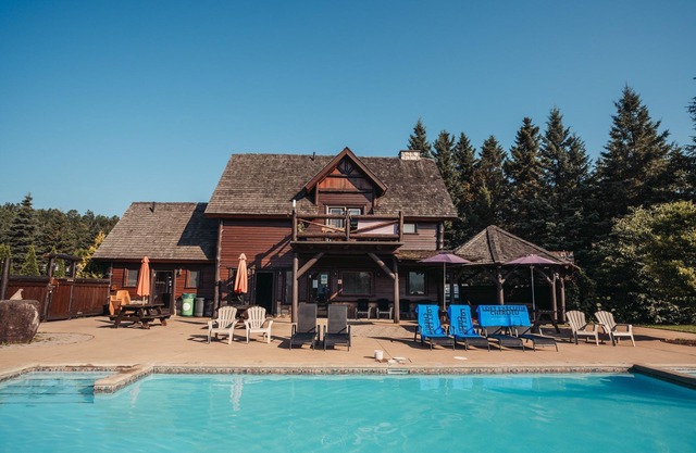 Luxury loft in a tourist resort with magnificent mountain golf views