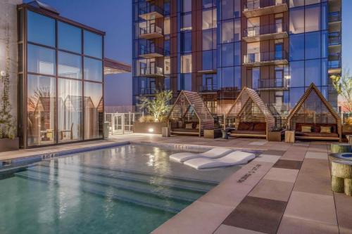 Luxury Oasis on Rainy Street