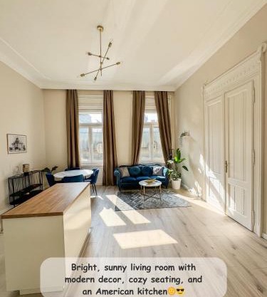 Luxury Parisian Designed 3-Bedroom Gem in Heart of Budapest