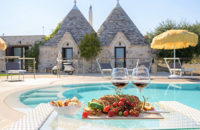 Trullo de lujo, piscina privada, aire acondicionado, WiFi, cancha de tenis privada, horno de pizza