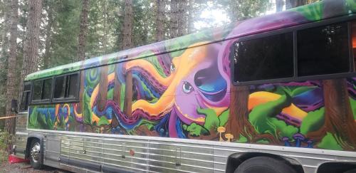 Madrone Hideout - decked out bus!