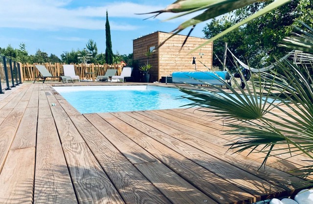 Maison Avec Piscine Chauffée et Sécurisée à 15min des Plages