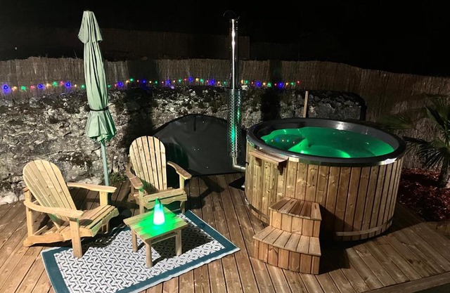 Maison bohème avec bain nordique