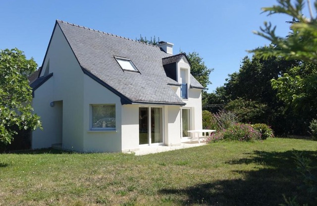 Maison contemporaine 8-10 pers, proche plage et bourg, terrasse, jardin, WIFI, parking - FR-1-639-73