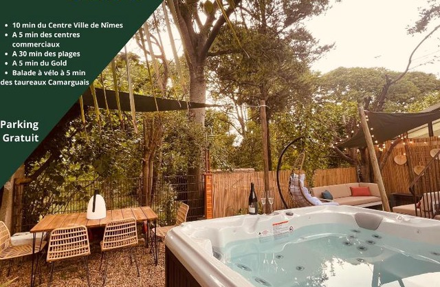 Maison dans les Arbres, SPA, Tennis, Parking