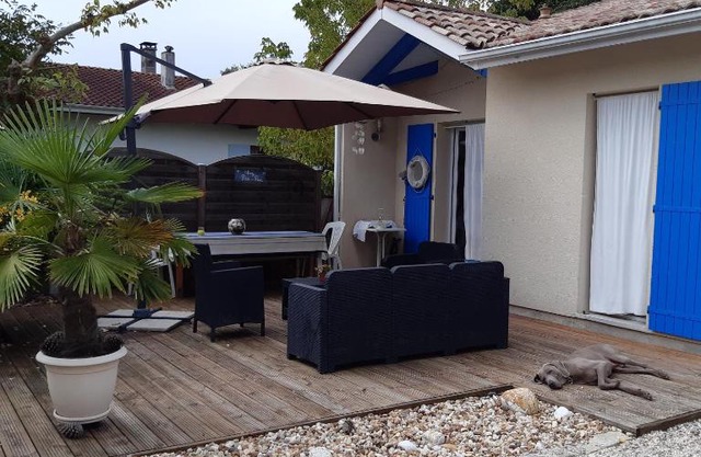 Maison de 2 chambres a Lanton a 300 m de la plage avec jardin clos et wifi