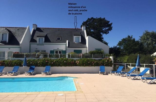 Maison de vacances de 56 m2 dans résidence avec piscine chauffée proche plages