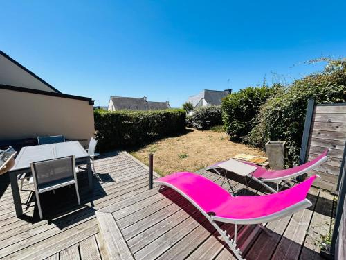 Maisonnette 4 pers- Piscine commune - Plage à 500 m- AESA