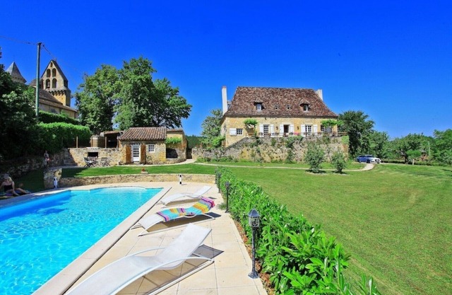 Manor Rectory16th,5*Heated pool, Air Cdg,1ha Park, Not overlooked,10mnDord Valey