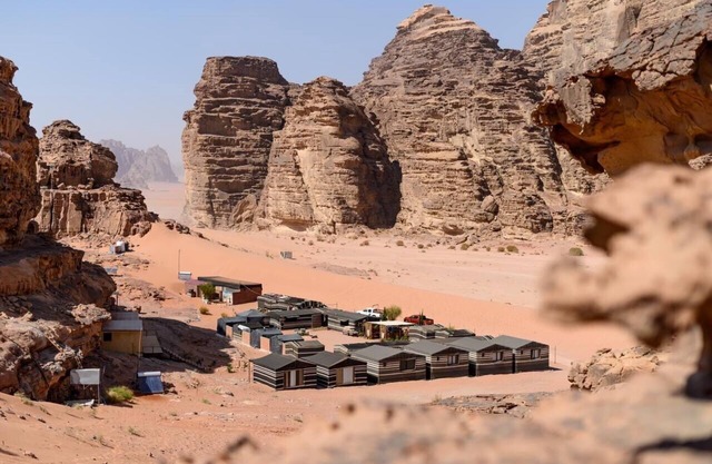 Martian desert camp