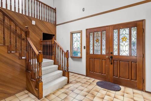 Master bedroom with spacious bathroom