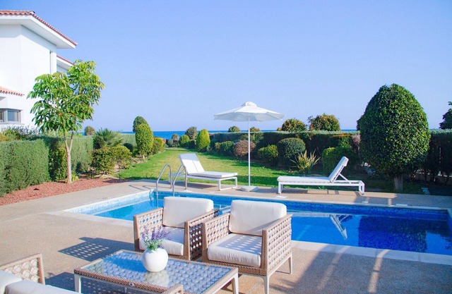 Mazatos Beachfront Gardens | Villa with Garden View and Private Pool| Stunning & Tranquil Retreat | 3 Bedrooms