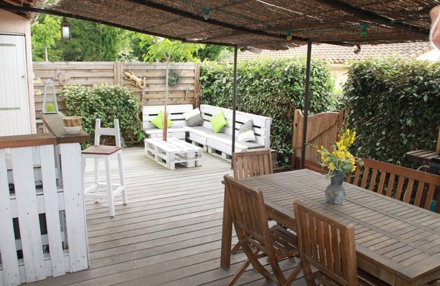 MAZET 4 Pers. CLIM-PERGOLA-TERRAZA / JARDÍN 40m2 - RESIDENCE POOL-WIFI