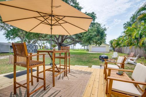 Merritt Island Home with Deck and River View!