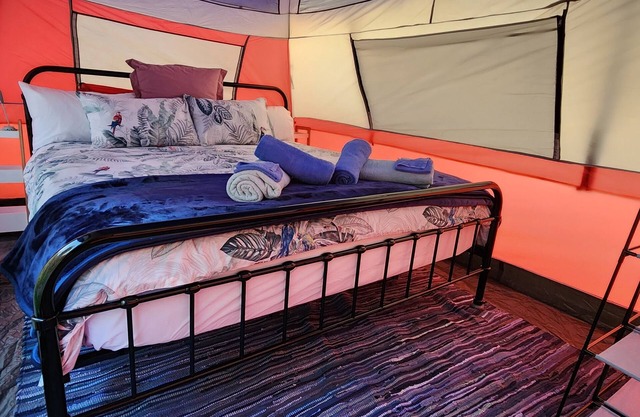 Meyenburg Campervan with shared outdoor shower & wc