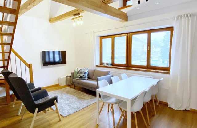 Mezonetový apartmán ve skandinávském stylu
