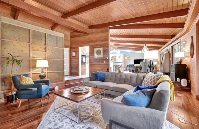 Mid-Century Modern House with Hot Tub Near Country Club