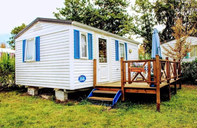 Camping Le Pontis ** - Casa móvil 3 habitaciones 3 personas
