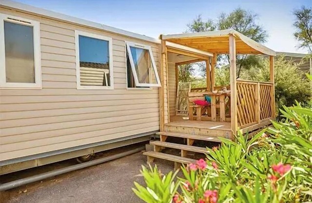 Mobile home Einfache Terrasse