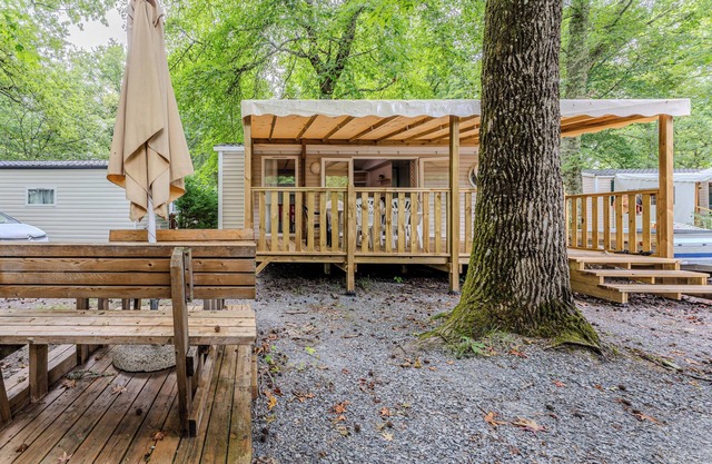 Casa móvil 'Ohara 2 Chambres' con piscina compartida, terraza privada y aire acondicionado