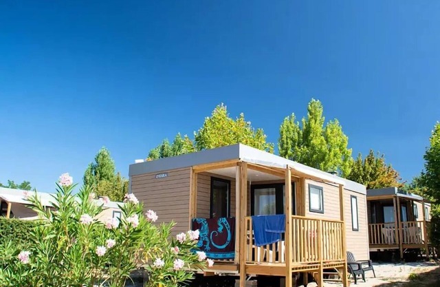 Mobilheim Sainte-Croix - 28m2 - 2 Schlafzimmer + TV + A/C 4 Personen