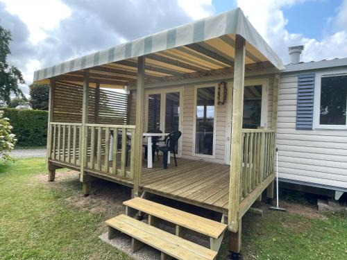 Mobilhome avec vue sur étang