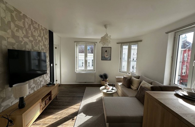 Modern 1BR plus LR Apt Near Gravensteen