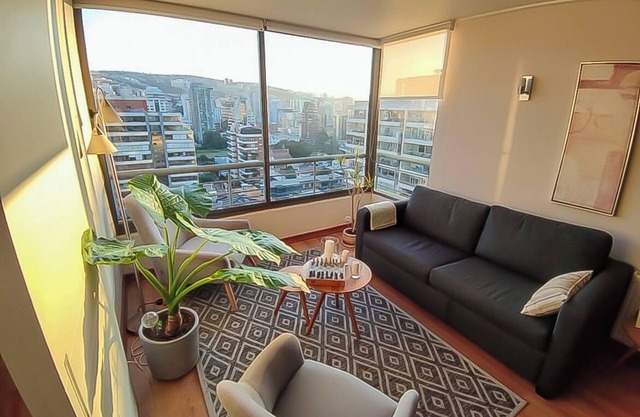 Moderno dpto. en el mejor sector de Viña del Mar con piscina climatizada