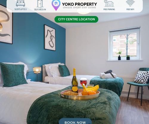 Modern Apartment - Walking Distance to the City Centre - Free Parking, Fast Wi-Fi and Smart TV with Netflix by Yoko Property