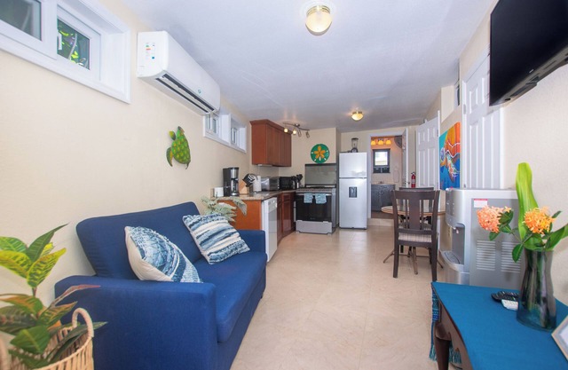 Modern Casita with Dock and pool steps from the beach With great Snorkeling