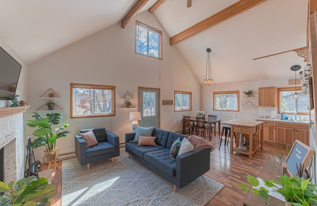 Modern Chalet with Fireplace - close to Higgins Lake!