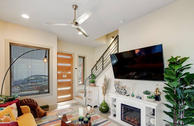 Modern City View House with Fast WiFi, Central AC, Dartboard, & Enclosed Yard