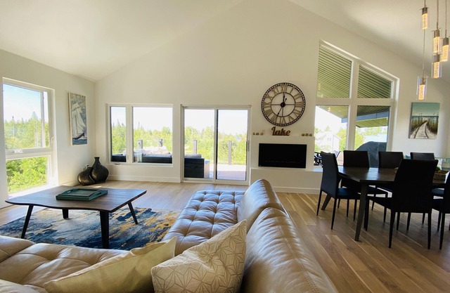 Modern cottage in the Bruce Peninsula with amazing sunset views.