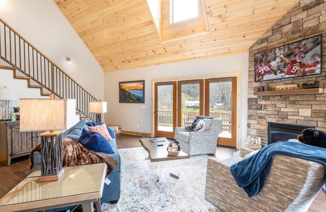 Modern, Creekside Mountain Home