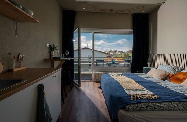 Modern design apartment with balcony in Bermatingen