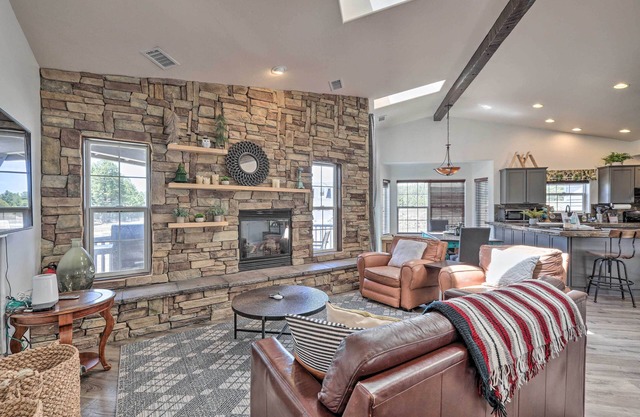 Modern Flagstaff Home: Deck, Patio + Fire Pit