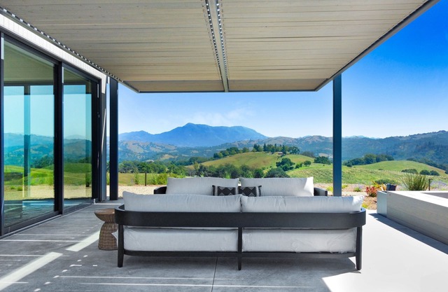 Hilltop privada Healdsburg Residencia Con barrido Viñedo Vistas