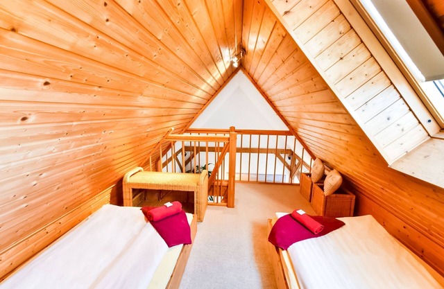 Moderna casa de vacaciones en Thorstorf con sauna