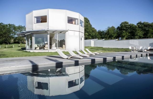 Casa rural moderna con piscina y spa privados en el campo del Perigord