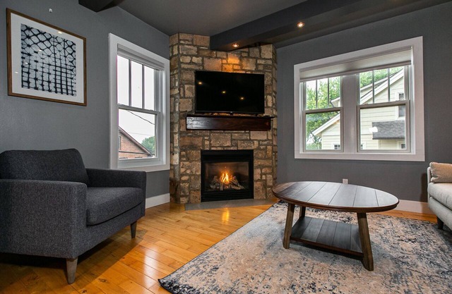 Modern home in historic neighborhood with lower level game room!