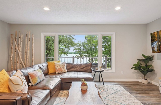 Modern Lakefront Home with Game Room and Large Deck!