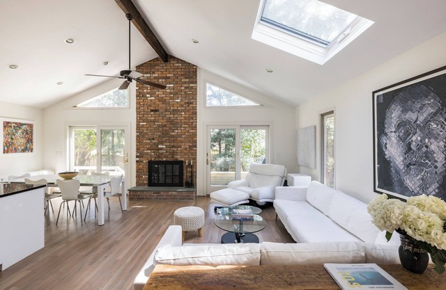Modern, light-filled home steps from Sammy's Beach