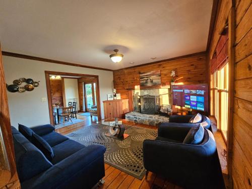 Modern Log House First Level Primary