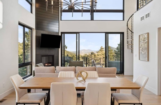 Modern Mtn Escape! Hot Tub | Fireplace | Views