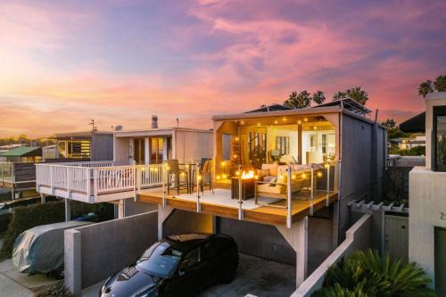 Modern Pacific Beach Retreat with Hot Tub and Views