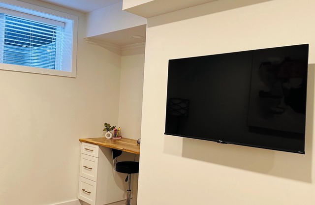 Modern private suite basement retreat